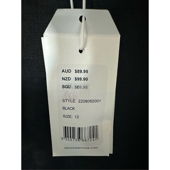 Seed Heritage Core Linen Balloon Sleeve Top - Picture 9 of 11